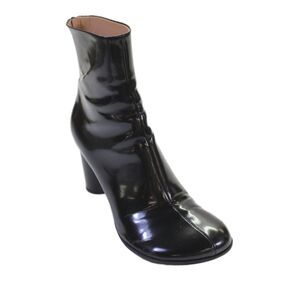 Bottega Veneta Womens Leather Zip Up Mid Calf Boots Black Size 9